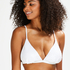 Pride triangle bikini top, White