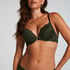 Teddy Padded Underwired Push-Up Bra, Green