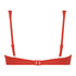 Sardinia padded underwired bikini top, Red