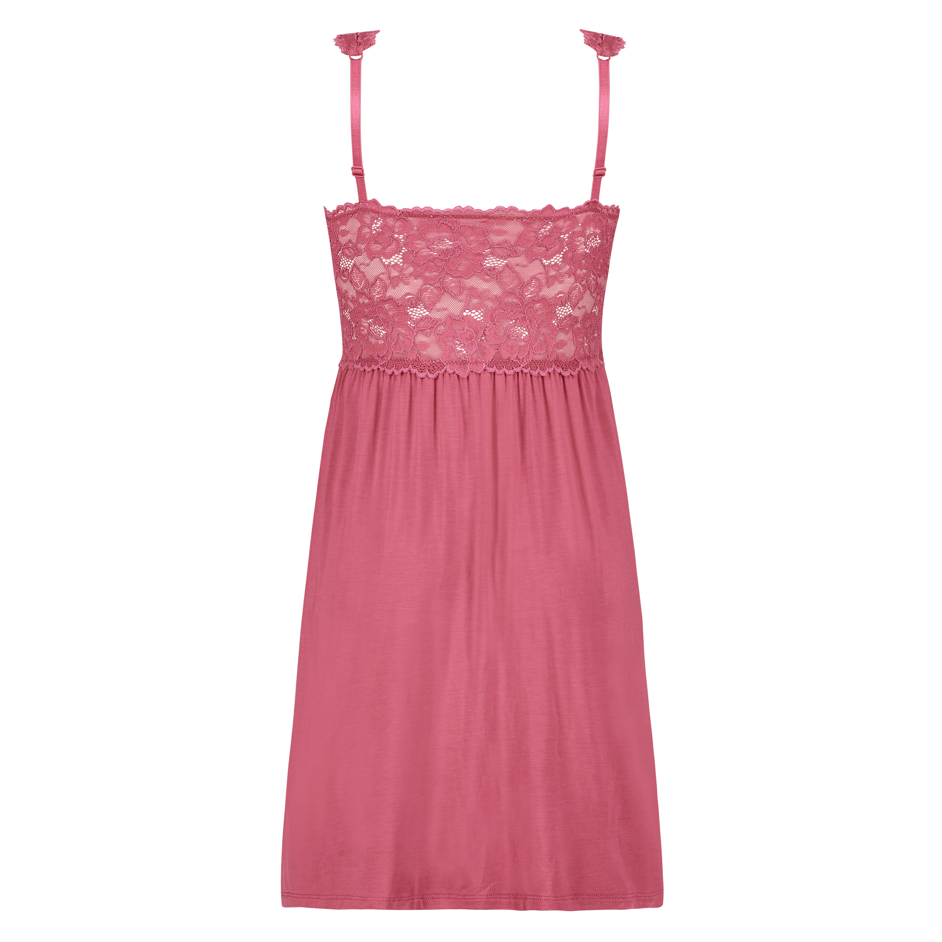Modal Lace Slip Dress, Pink, main