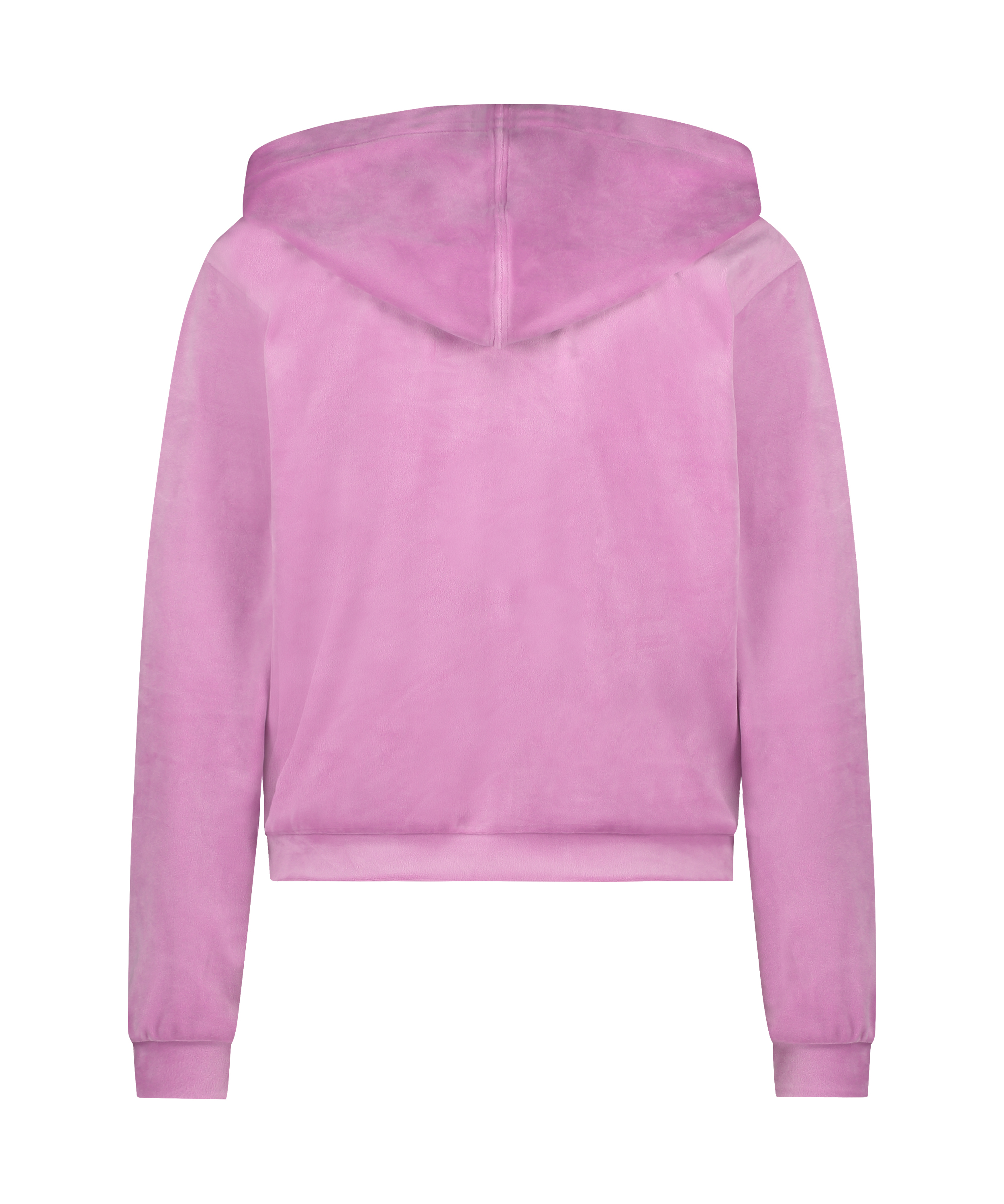 Velour hoodie jacket, Pink, main