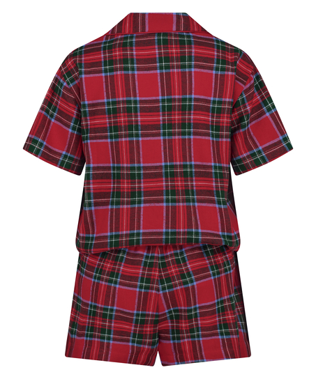 Twill pyjama set, Red