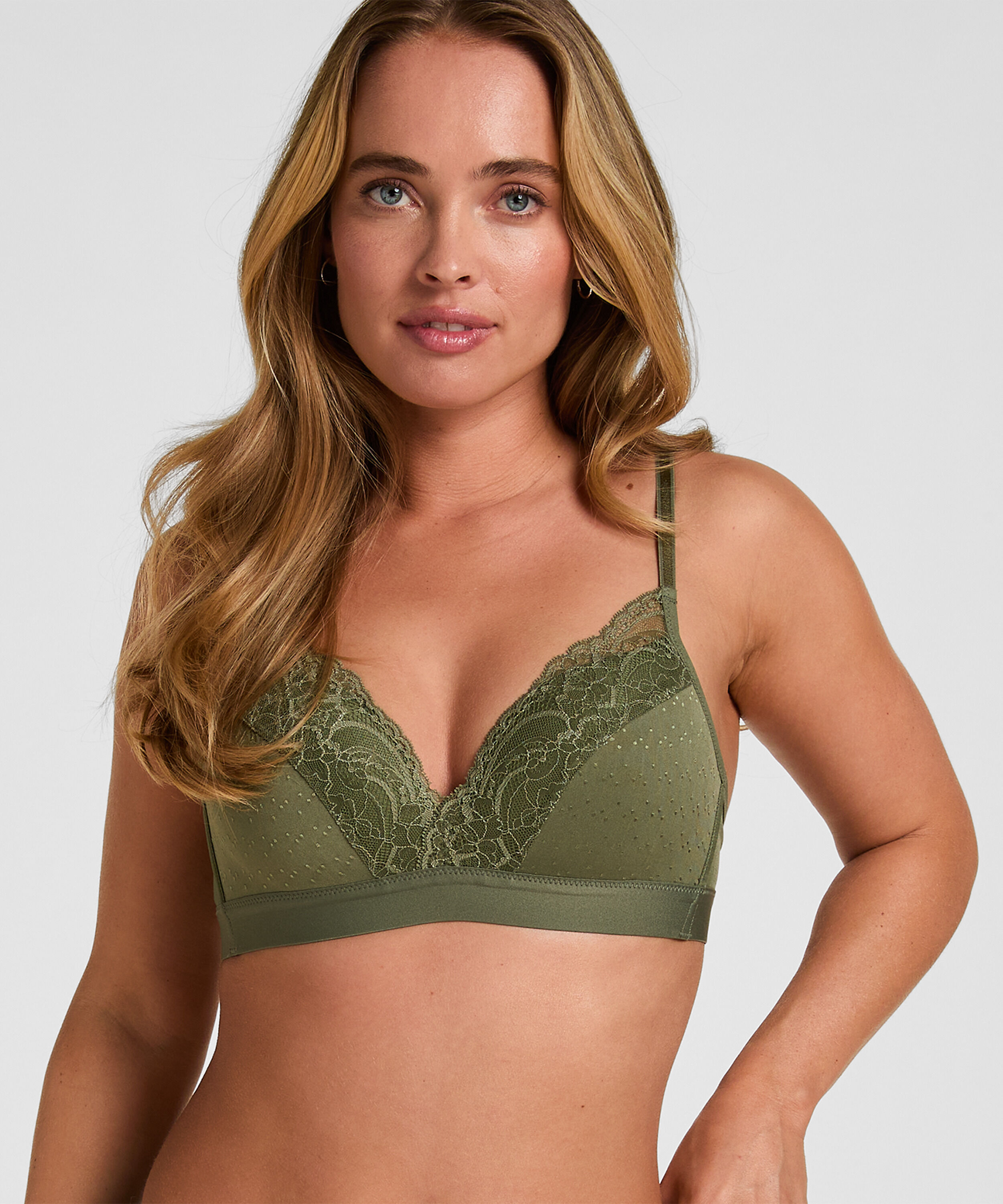 Sophie Padded Non-wired Bra, Green