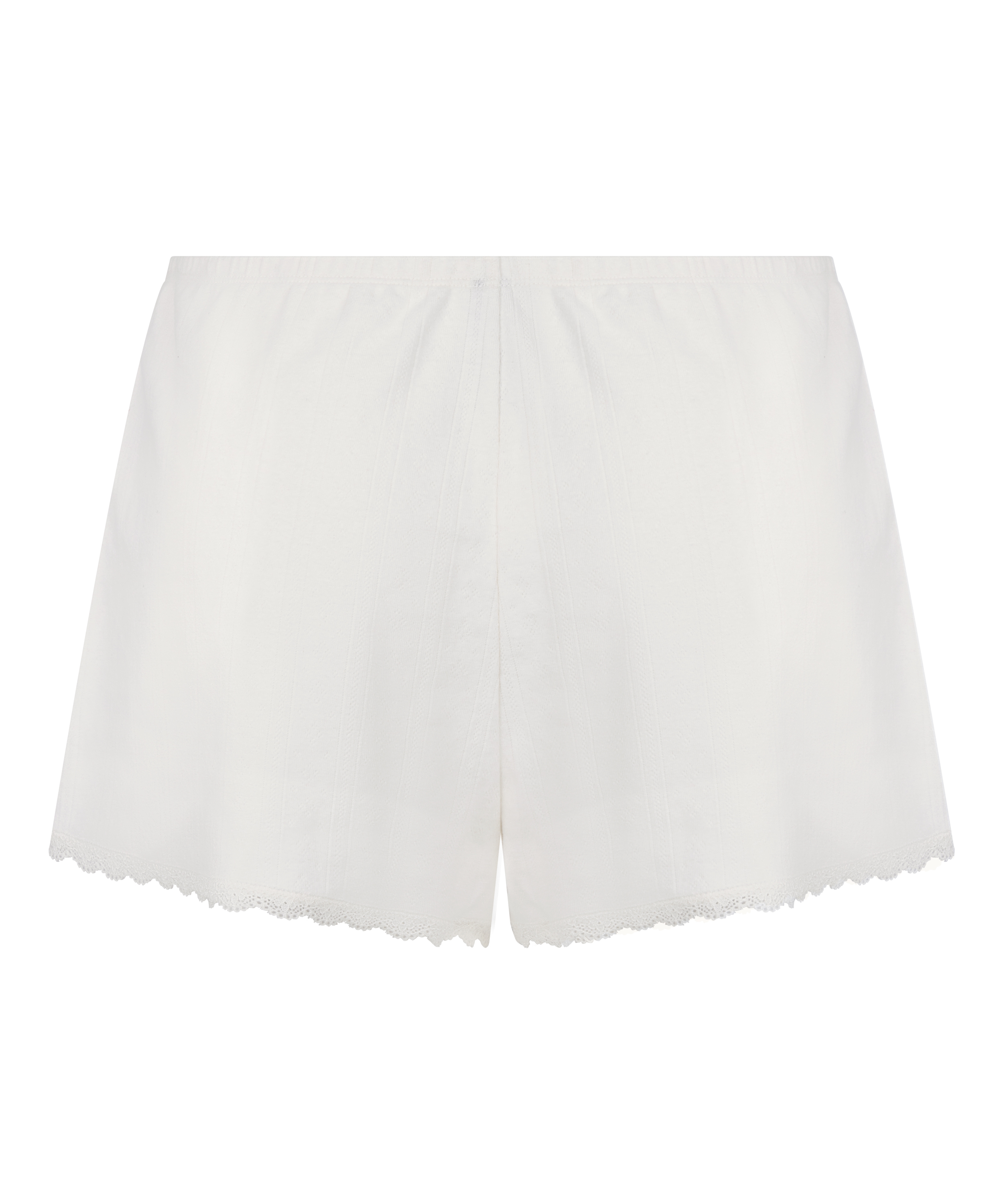 Pointelle Shorts, White, main