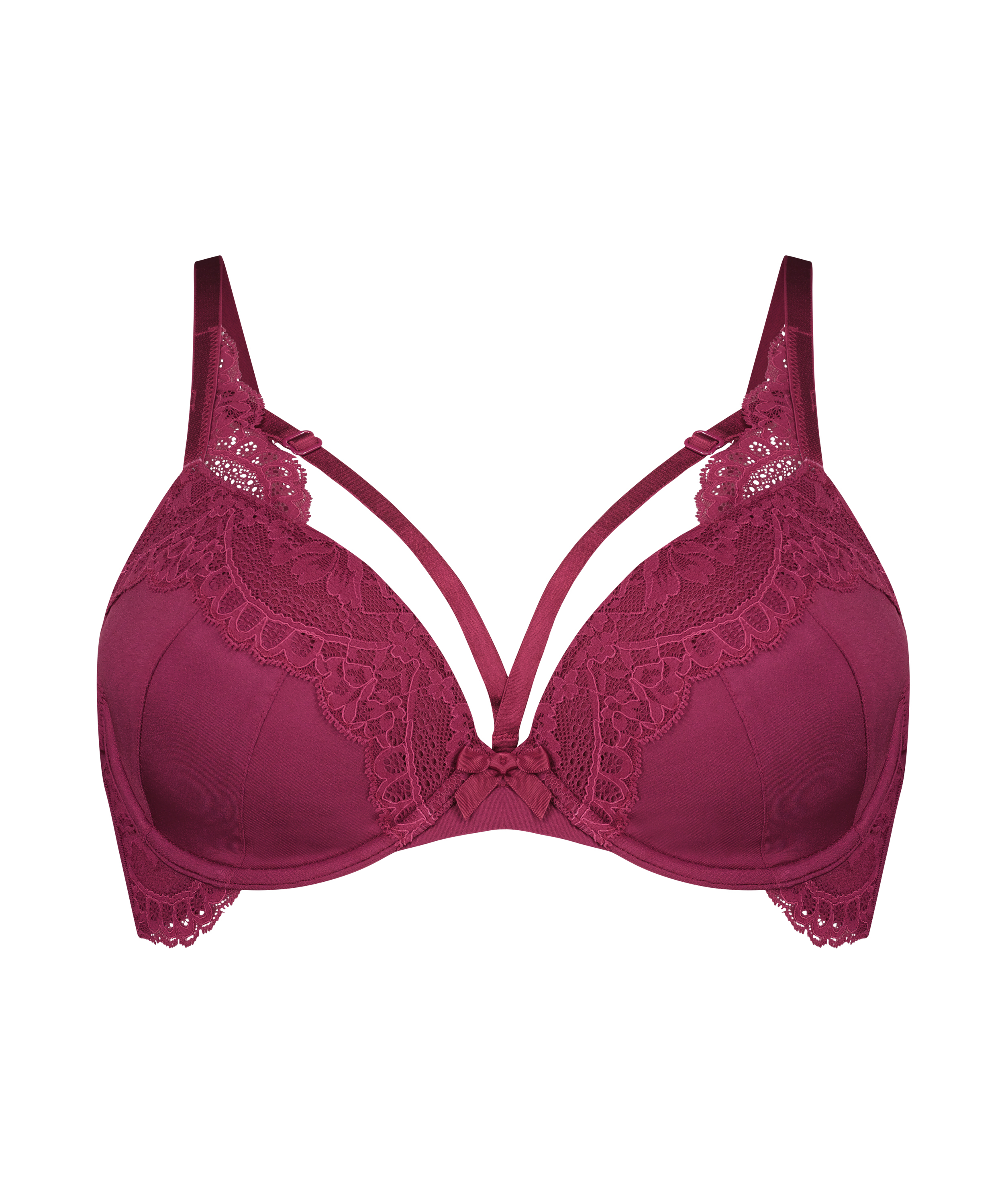 Georgia Padded Underwired Bra, Red, main