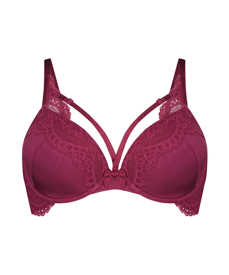 Georgia Padded Underwired Bra, Red