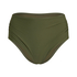 Luna High-Waisted Shaping Cheeky Bikini Bottoms, Green