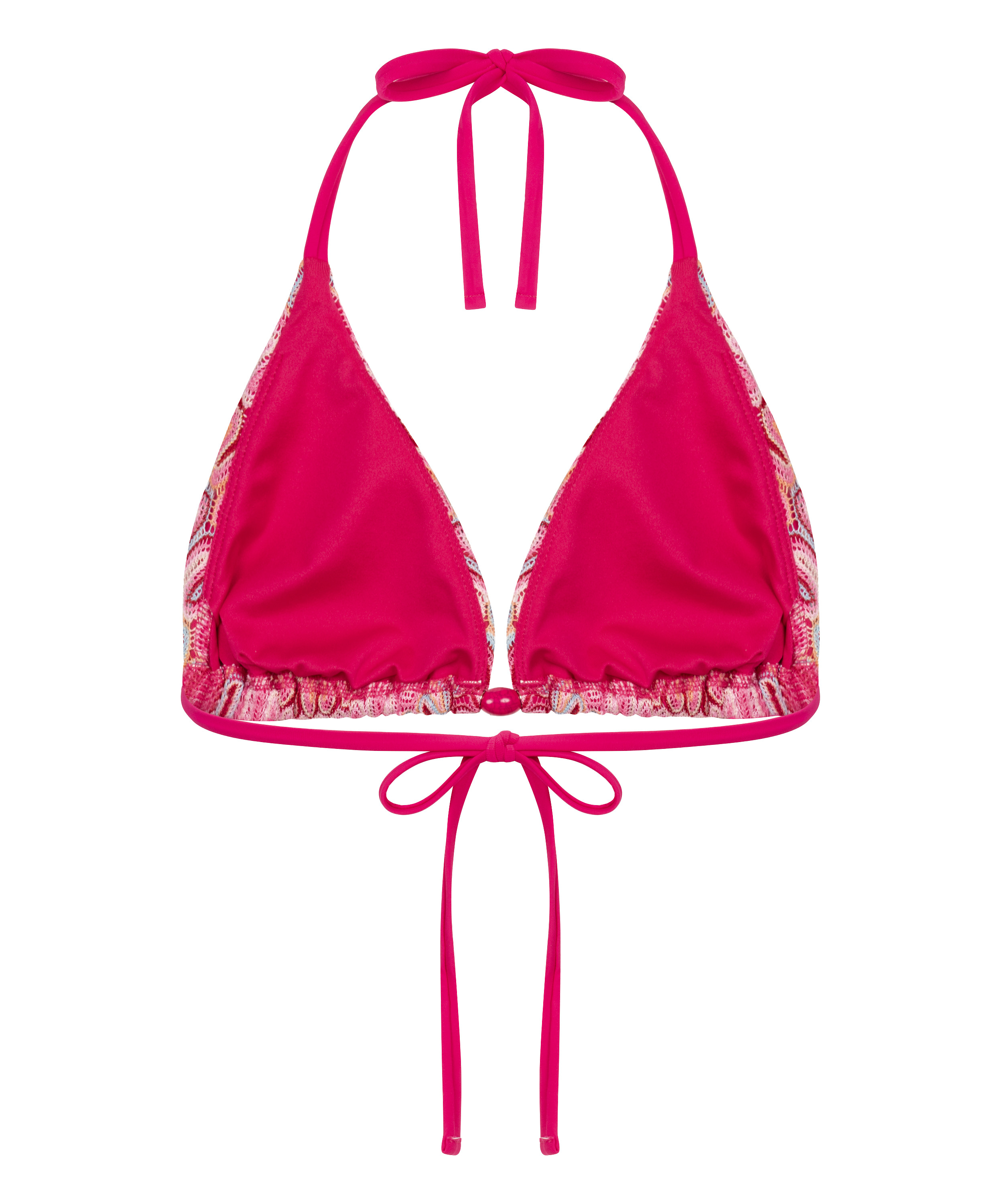 Cali Triangle Bikini Top, Pink, main