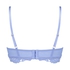 Shiloh Padded Non-wired Longline Bra, Blue
