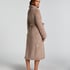 Fleece Bathrobe, Beige
