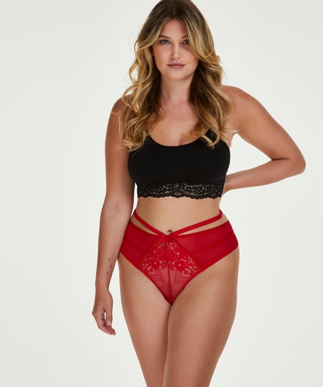 Bonnie high thong Curvy, Red