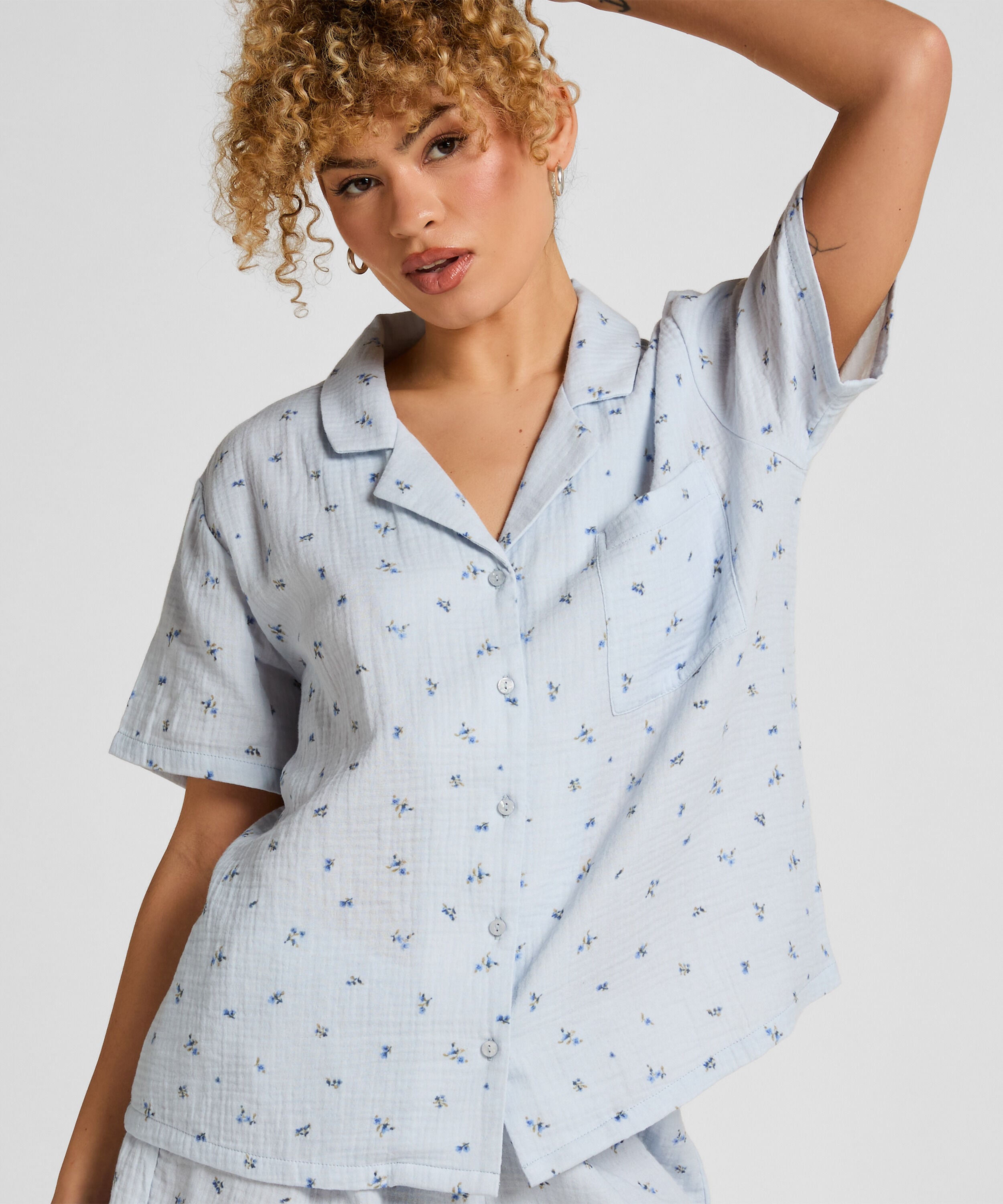 Muslin Jacket, Blue Muslin Jacket, Blue