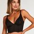 Boujee Non-Padded Longline Underwired Bra, Black