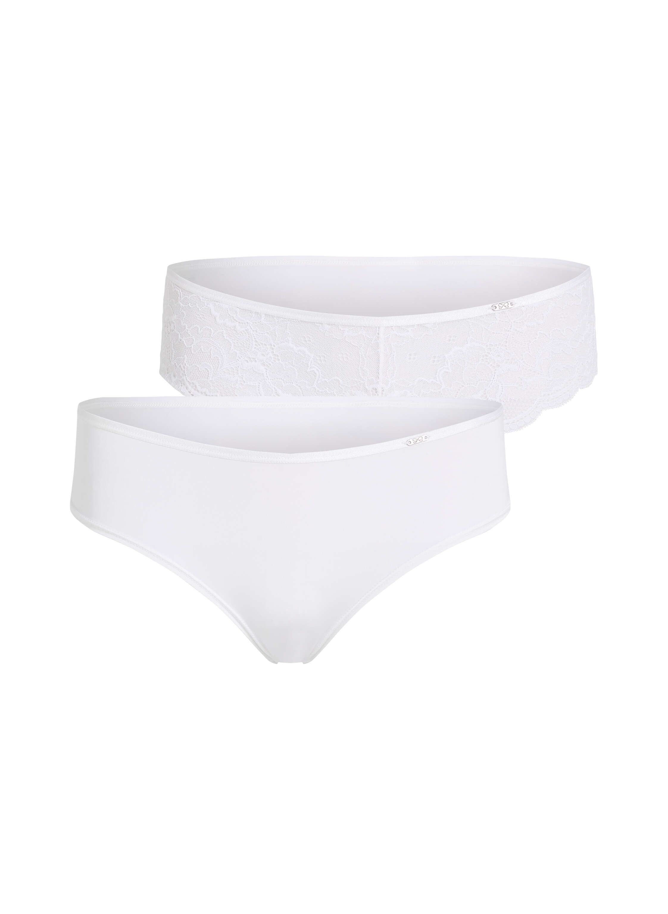 2-pack of Angie Brazilian knickers, White, main