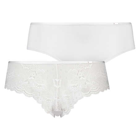 2-pack of Angie Brazilian knickers, White