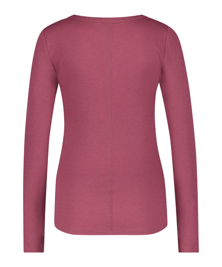 Long-Sleeved Pyjama Top, Red