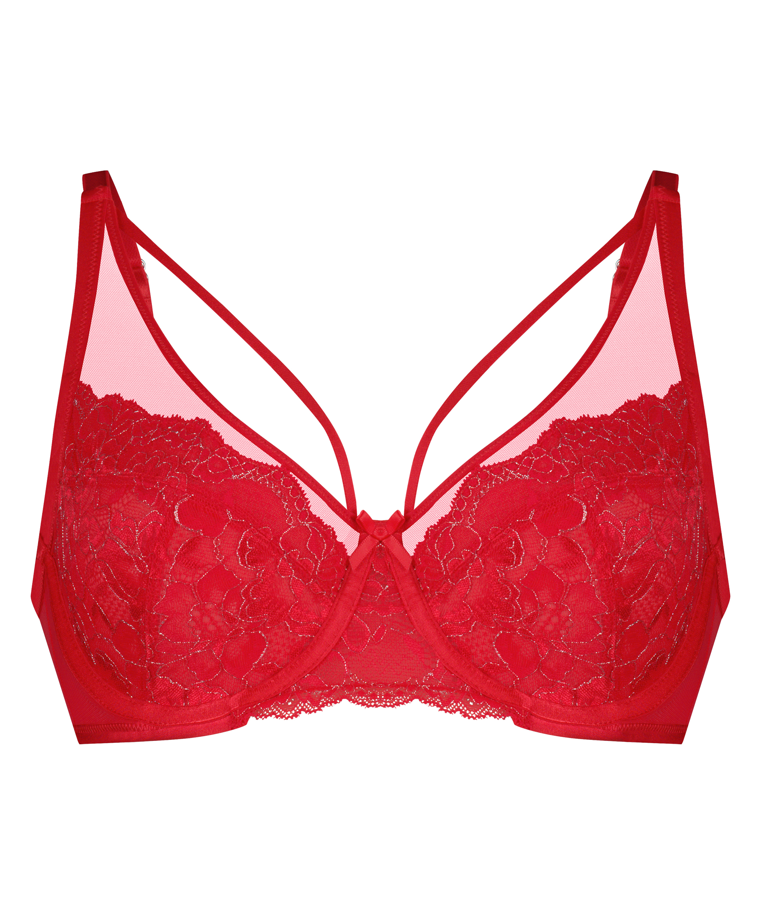 Annie Non-Padded Underwired Bra, Red, main