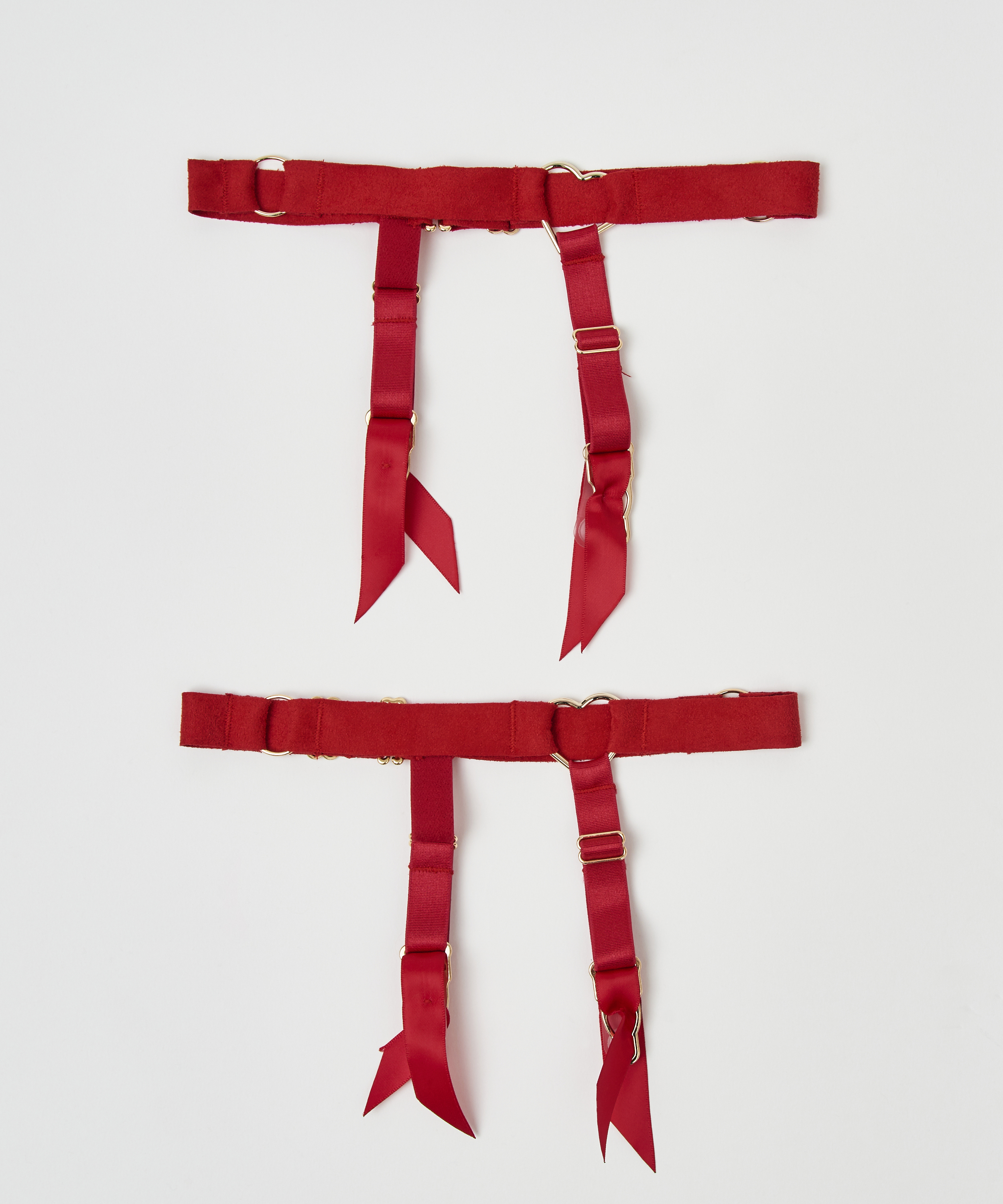 Private suspender cuffs, Red, main