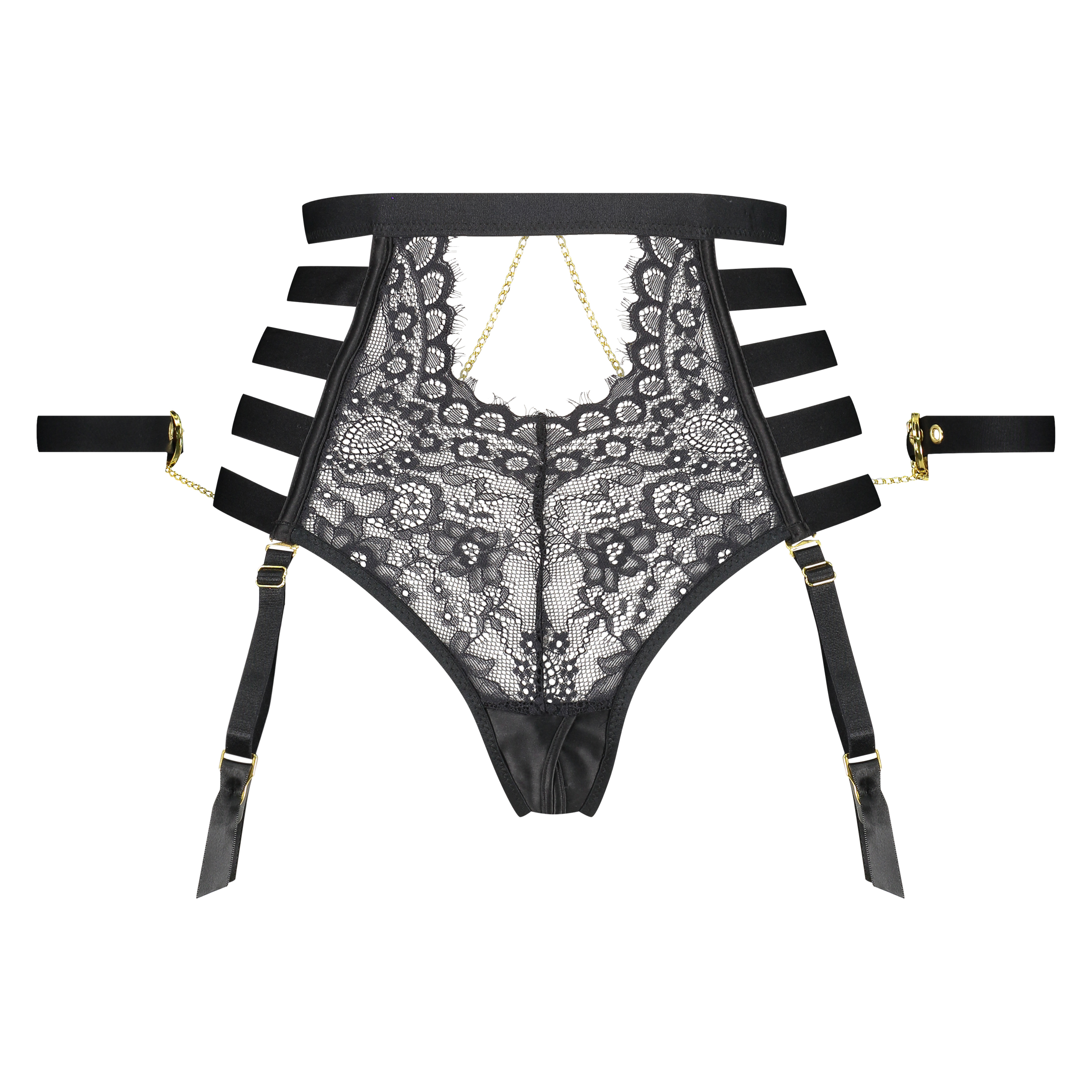 Honey high thong, Black, main