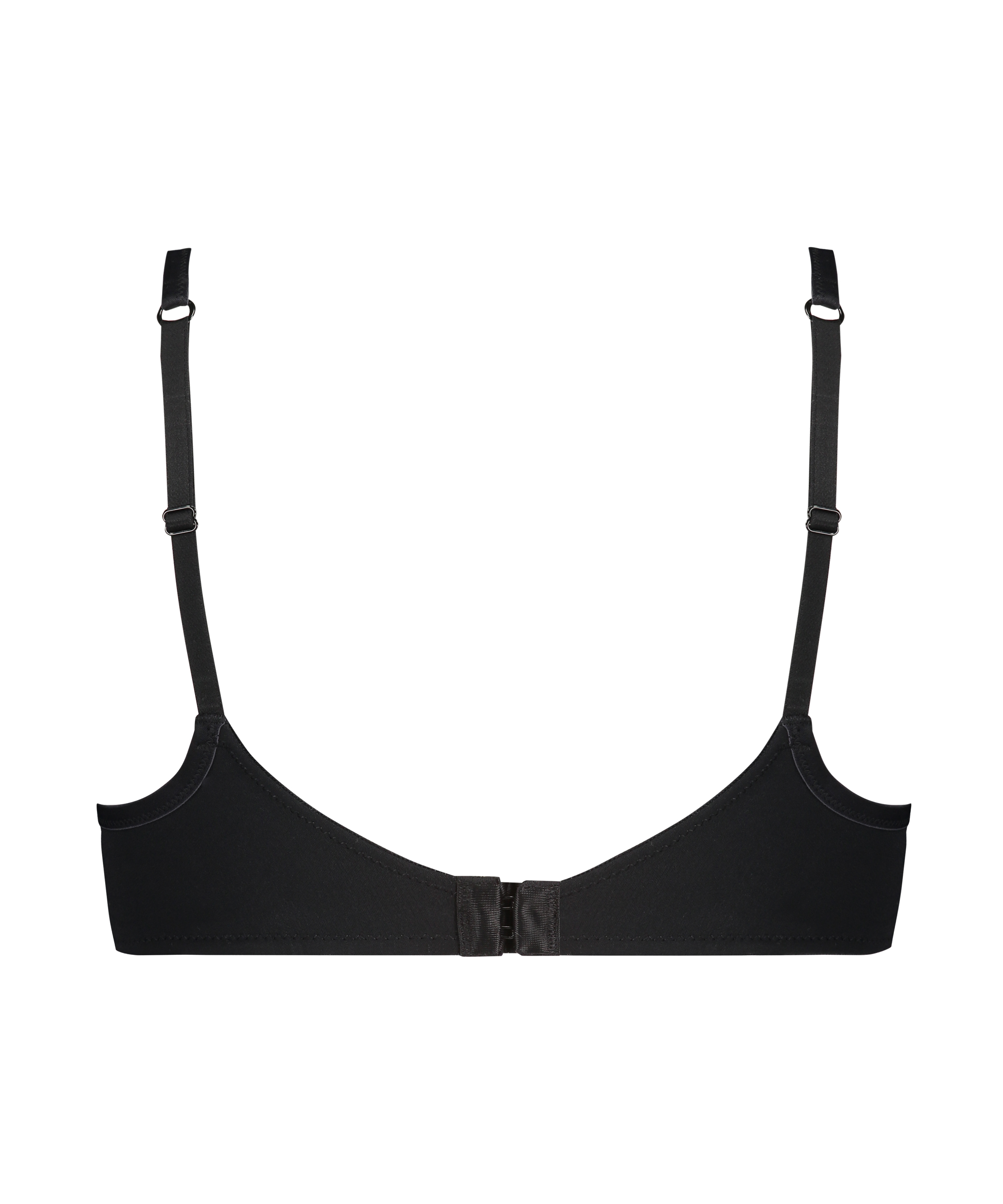 Mesh Padded underwired bra, Black, main