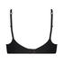 Mesh Padded underwired bra, Black