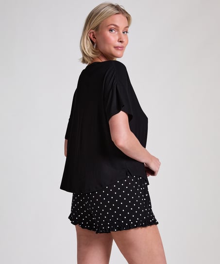 Short Pyjama Set, Black