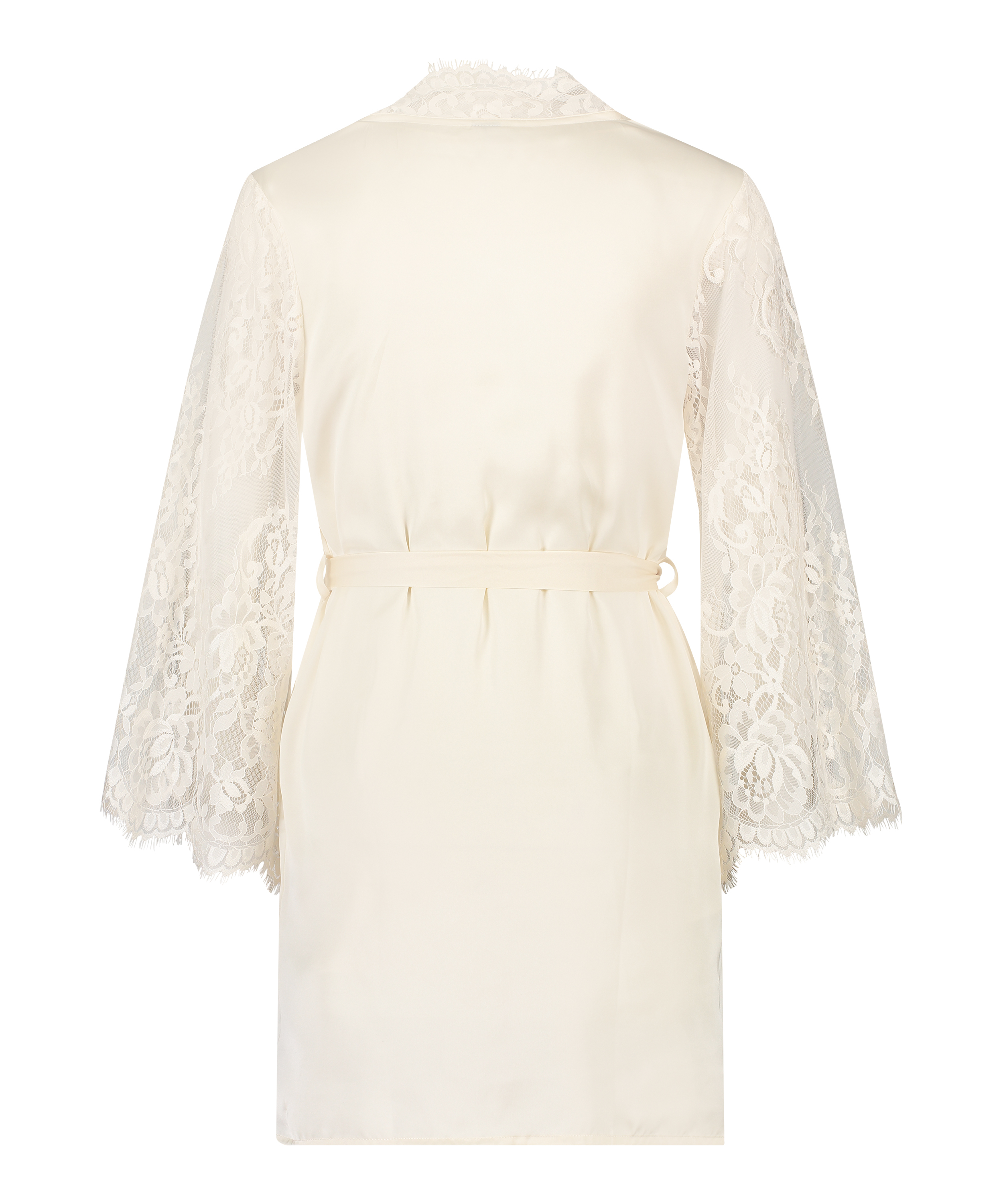 All-Over Lace Kimono, White, main