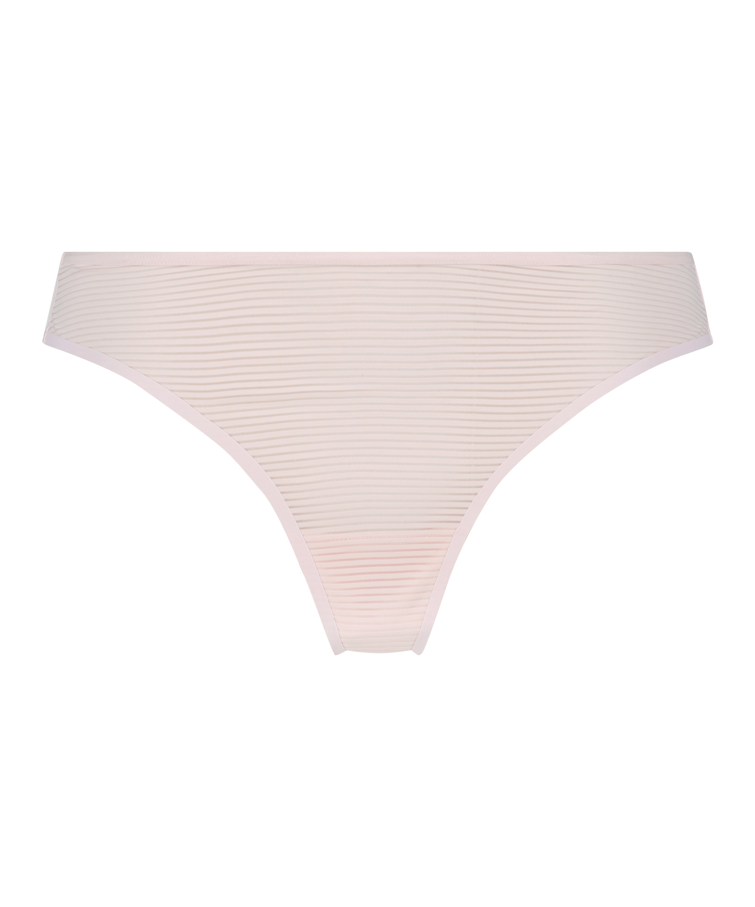 Invisible thong Stripe mesh, Pink, main