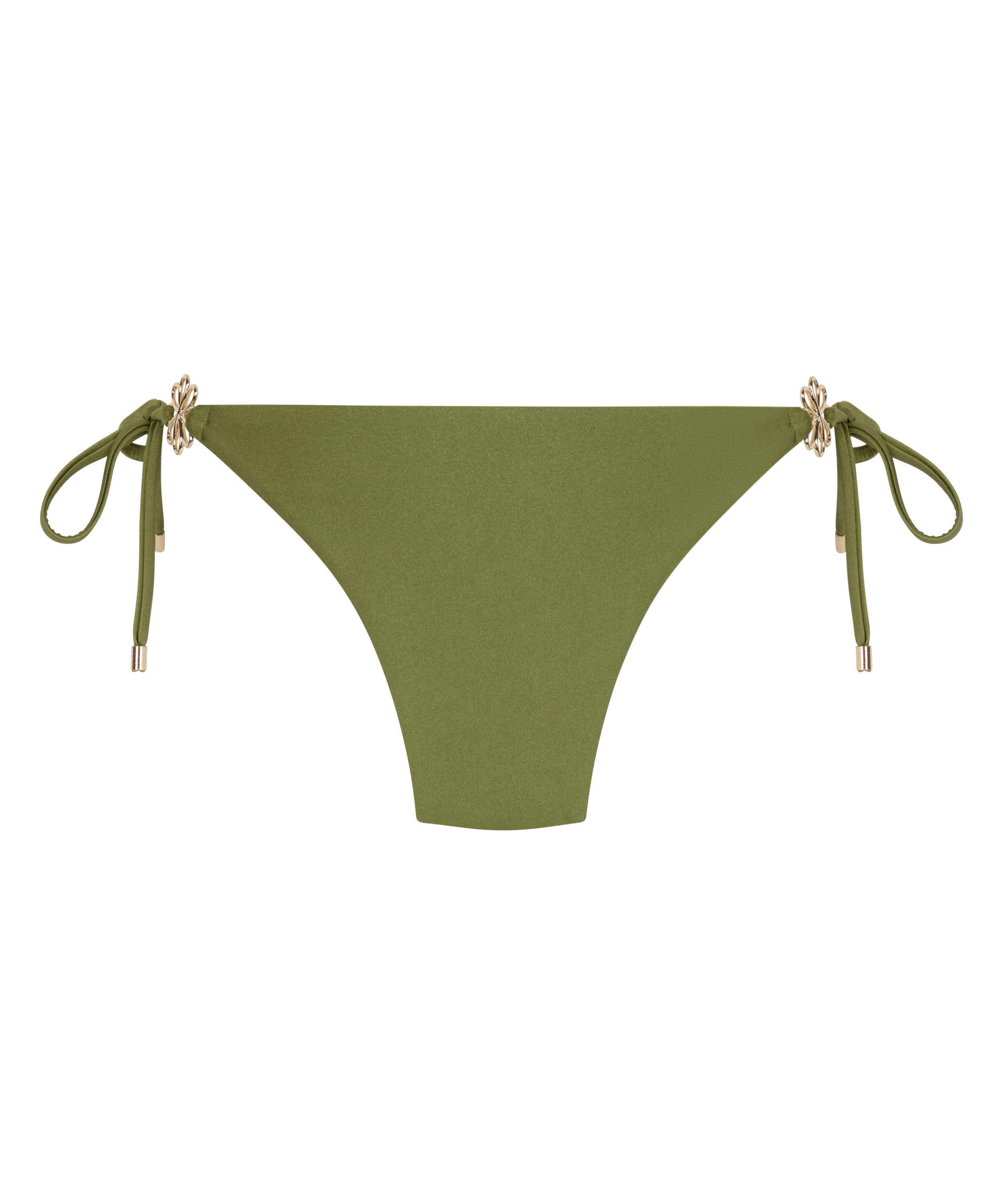 Yucatan High-Leg Bikini Bottoms, Green, main