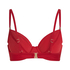 Luna Bikini Top, Red