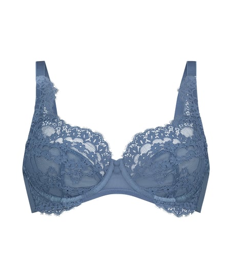 Daisy Non-Padded Underwired Bra, Blue