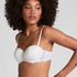 Angie Padded Underwired Strapless Bra, White