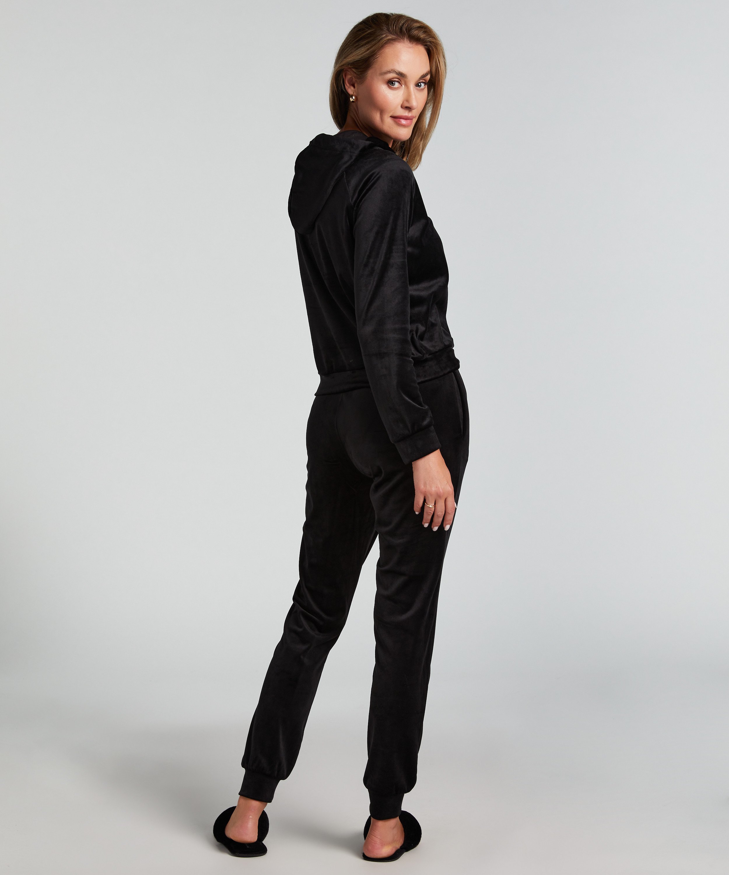 Velours top, Black, main