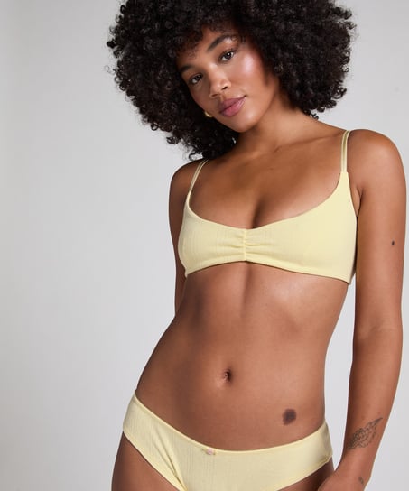 Pointelle Bralette, Yellow