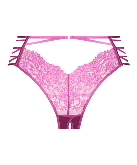 Monet Open Crotch Brazilian, Purple