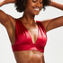 Lola triangle bikini top, Red