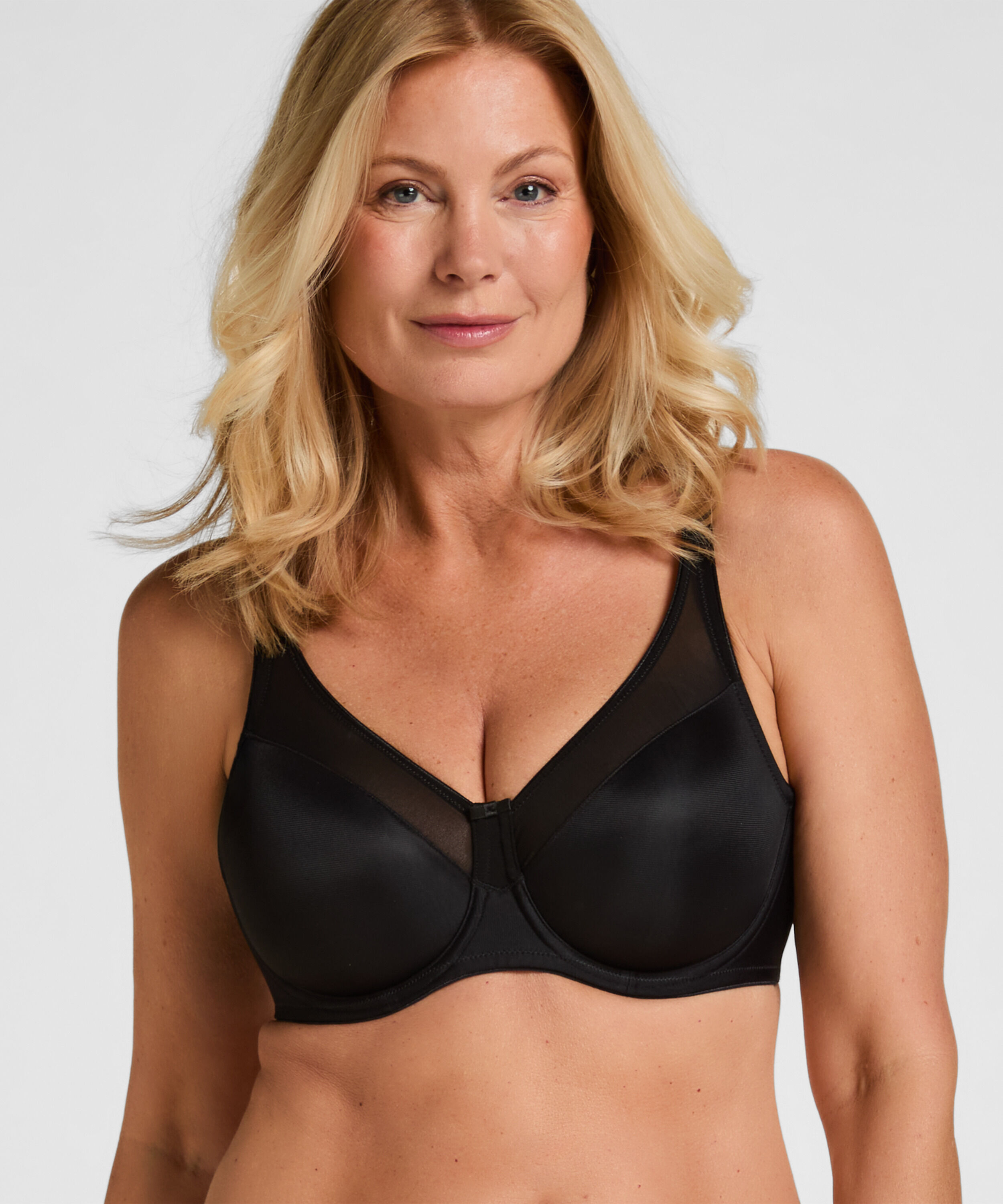 Nina Non-Padded Underwired Minimizer Bra, Black Nina Non-Padded Underwired Minimizer Bra, Black