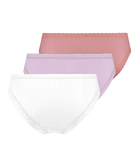 3-Pack Classics Slip, White