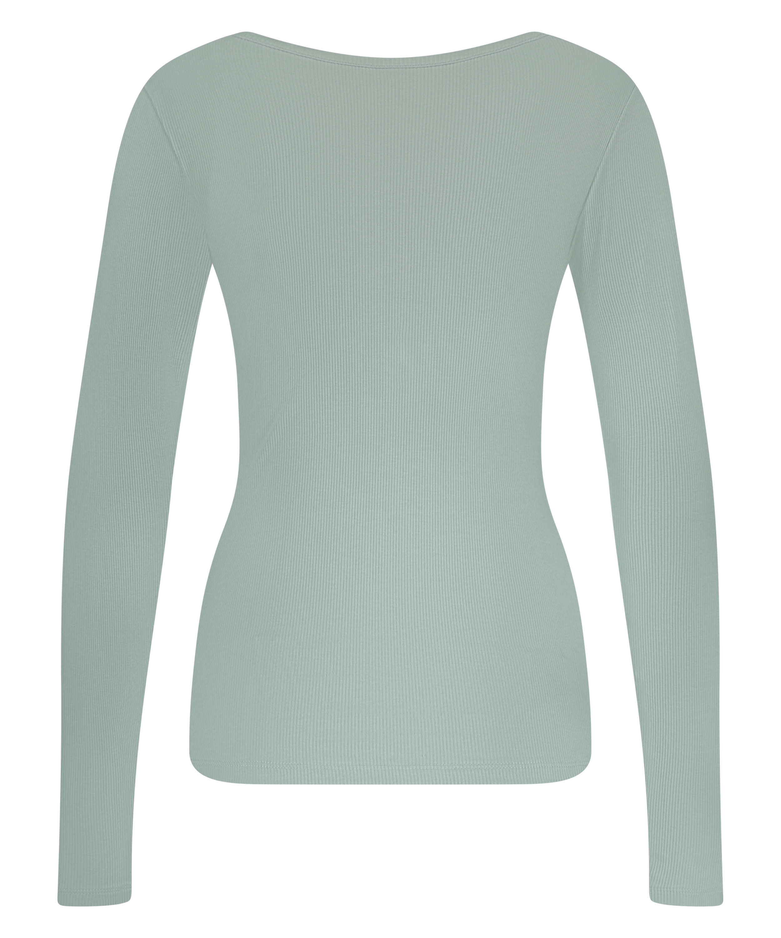 Long-Sleeved Pyjama Top, Green, main