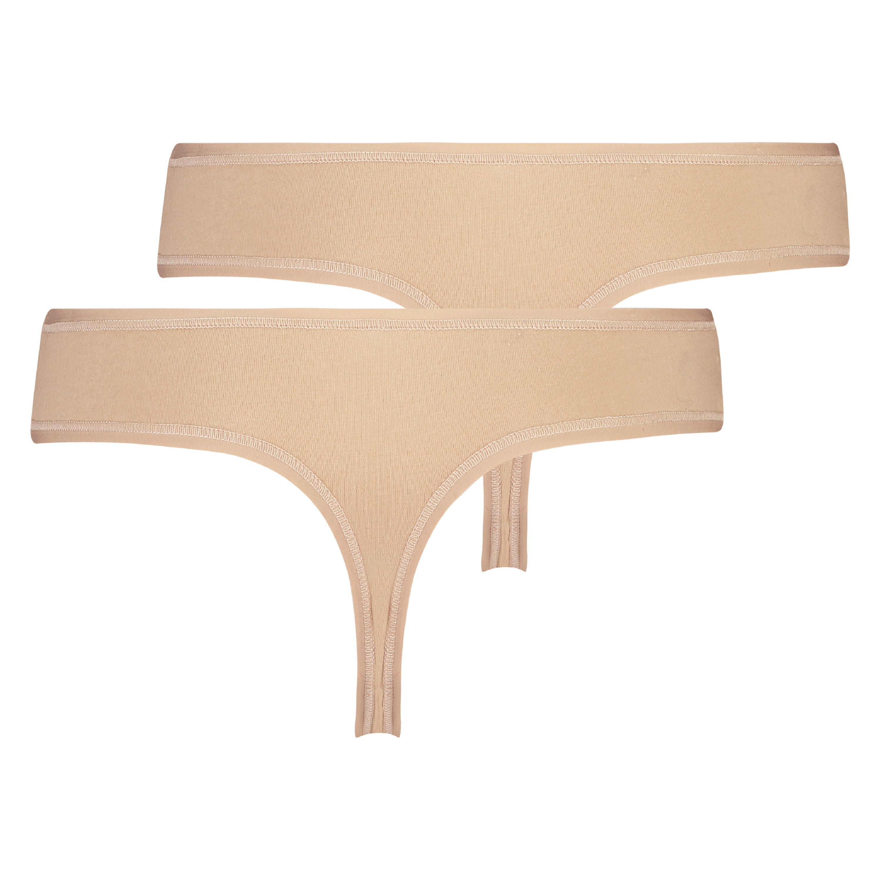 2 Cotton Thongs Kim, Beige, main