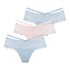 Quinn 3-pack thong boxers, Blue