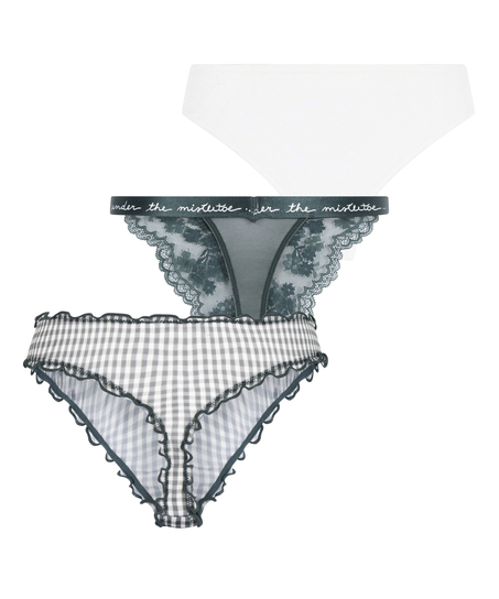 Christmas Thong Giftset, Green