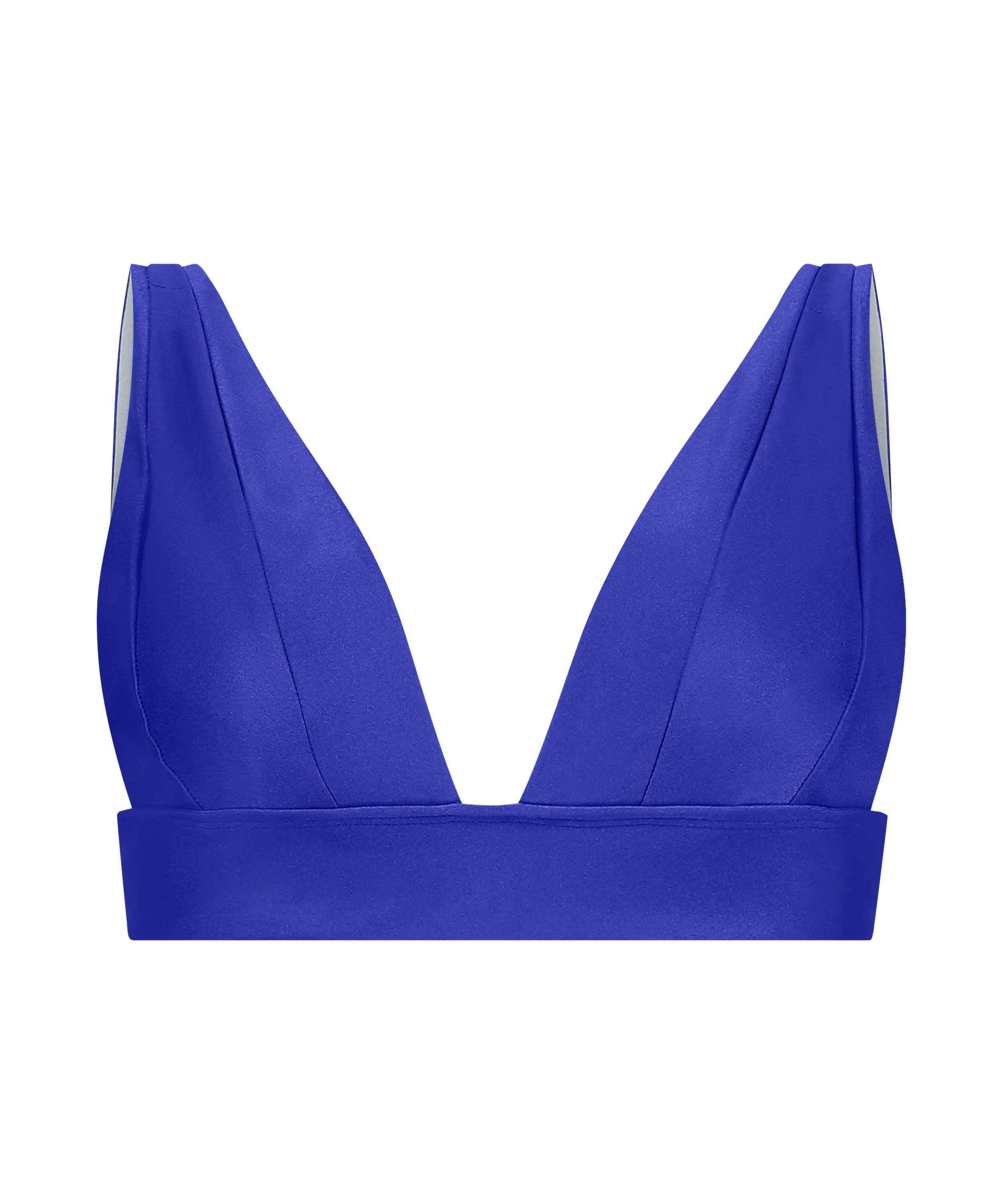 Santorini Triangle Bikini Top, Blue, main