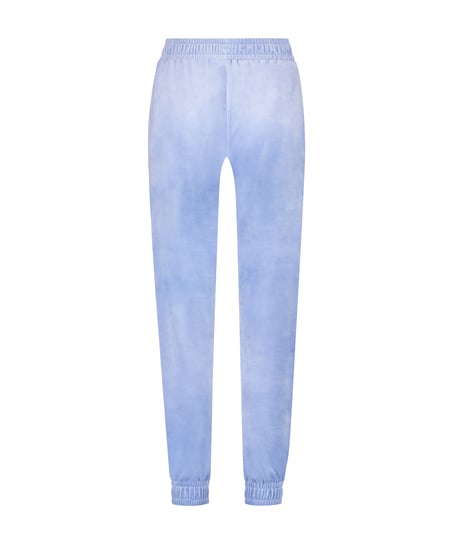 Velours Jogging Pants, Blue