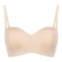Smooth Padded Underwired Strapless Push-Up Bra, Beige