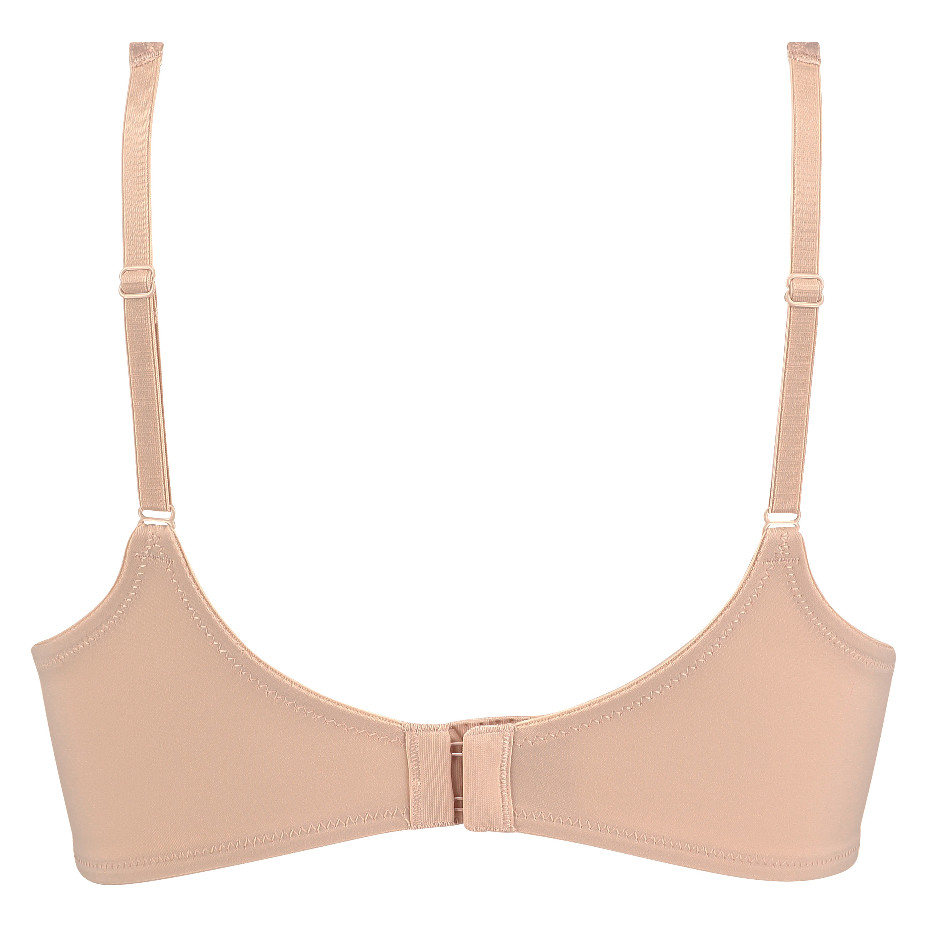 Padded Underwired Bra Satin Fleece, Beige, main