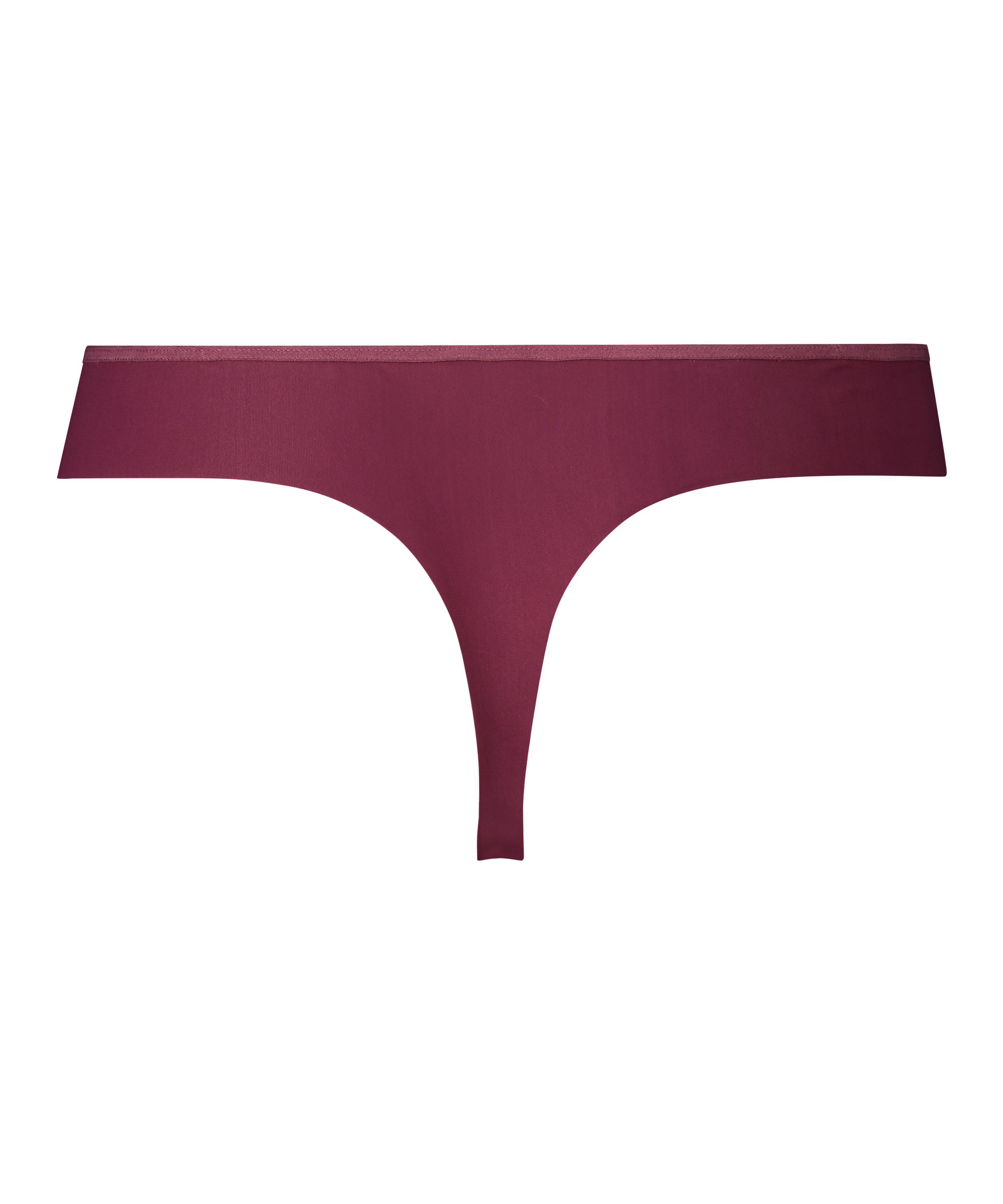Invisible thong Stripe mesh, Red, main