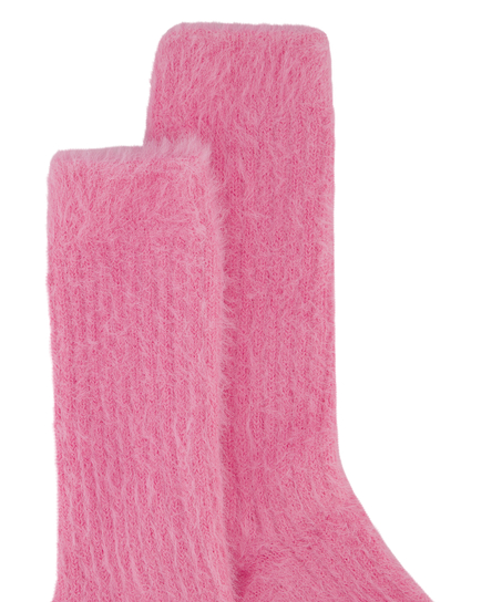 Fluffy Socks, Pink