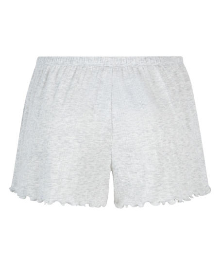 Pointelle Pyjama Shorts, Beige