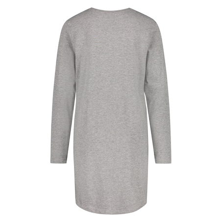 Round Neck Nightshirt, Grey